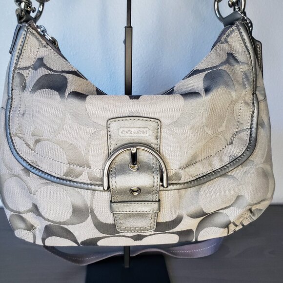 Gray Coach Women's Shoulder Bag - Picture 2 of 15